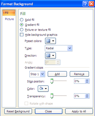 Set Up Background for PowerPoint