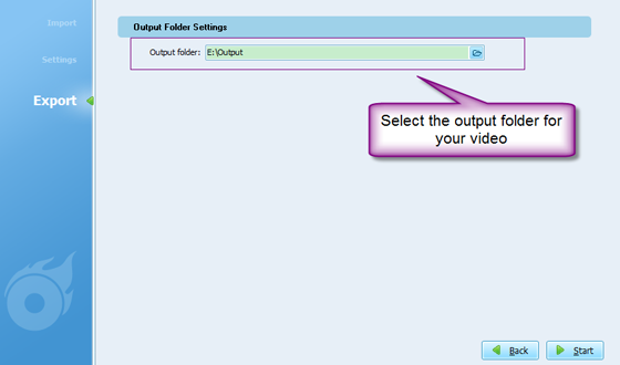PPS to MP4 output folder settings
