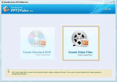PowerPoint to WMV - Lauch PPT2Video Pro