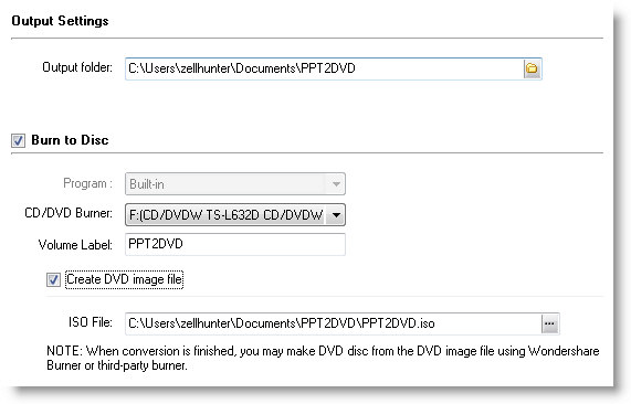 Burn PowerPoint to DVD tutorial - Burn Disc