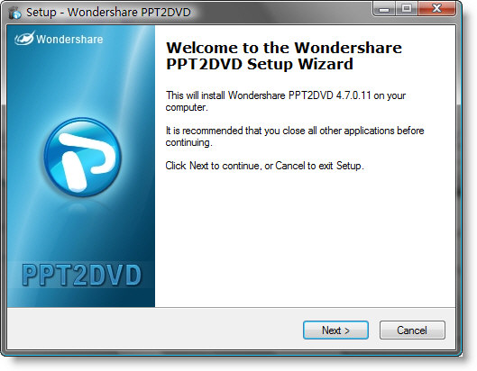 Install PPT2DVD