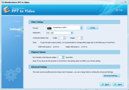 PowerPoint to MOV