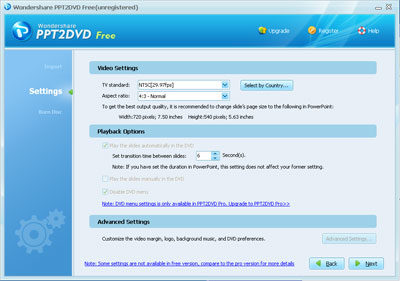 Wondershare PPT2DVD Free 6.1.2 full Wondershare PPT2DVD Free full screenshot